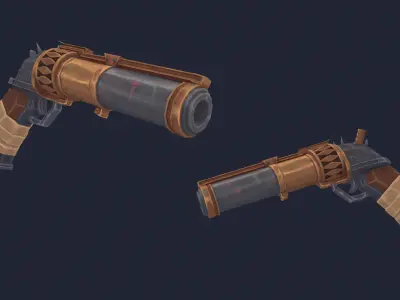 Jinx  Arcane Zapper Low-poly 3D model