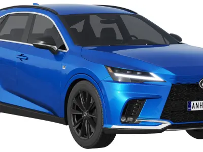 Lexus RX 500h F-Sport 2023 3D model