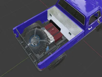 Chevy Squarebody Rock Crawler Low-poly 3D model
