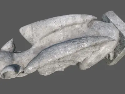 Gargoyle10 Low-poly 3D model