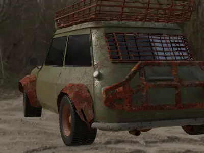 off road car model Free low-poly 3D model