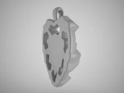 Leaf Heart Necklace 3D print model