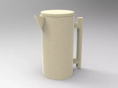 Brewing Pot Low-poly 3D model