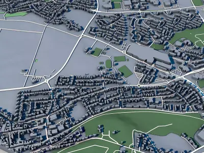Hurth Town Germany Rhine Erft District Architecture  3D model