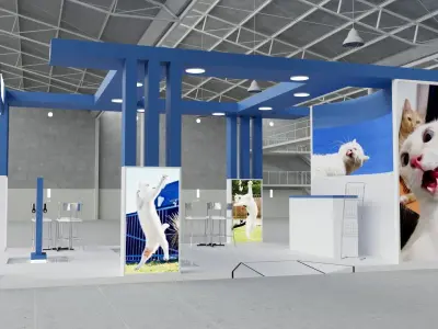 Exhibition Stand 06 5m x 8m 3D model