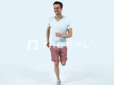 Virtue 02G Running Jogging Football Sports Man Low-poly 3D model purchase