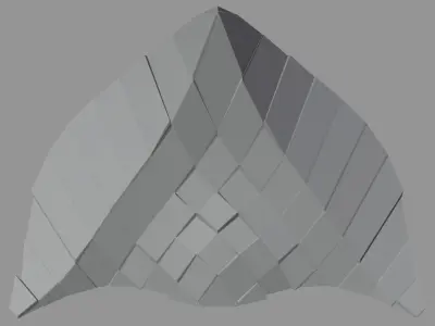 Peak Structure 3rd Version Low-poly 3D model