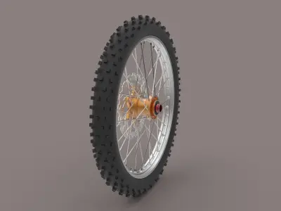 Motorbike front weel  3D model
