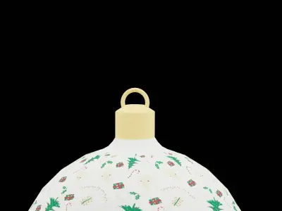 Christmas Ball  Low-poly 3D model