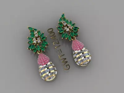 Earrings 3D model order