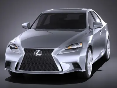 Lexus IS 2016 VRAY 3D model