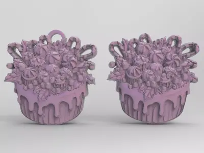 cake cookie treedecor  3D print model