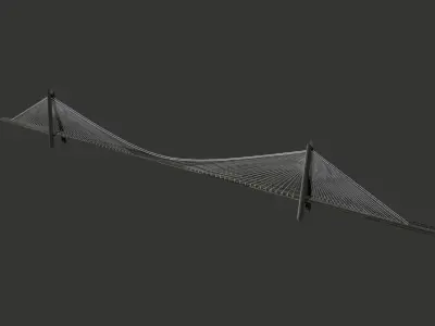 Yavuz Sultan Selim Bridge 3D model
