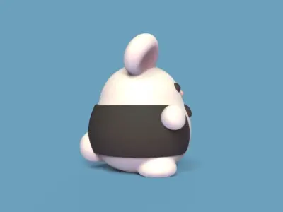 Wedding Topper Bunny 3D print model