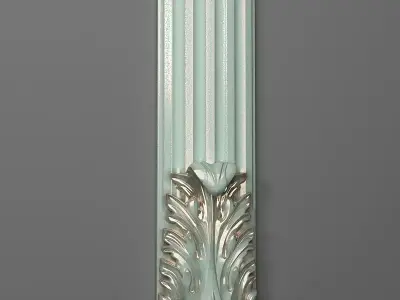 Column-03 art deco style wall sconce 3D print model