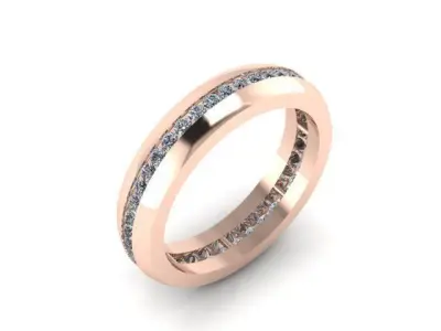 band ring for daimond Free 3D print model