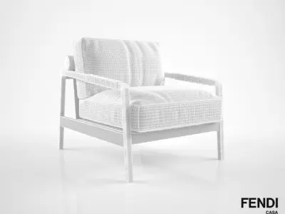 Fendi Casa Kathy armchair 3D model