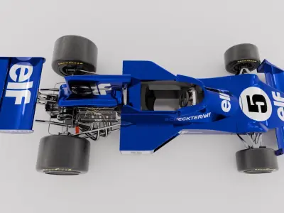 Tyrrell 007 F1 car 3D model