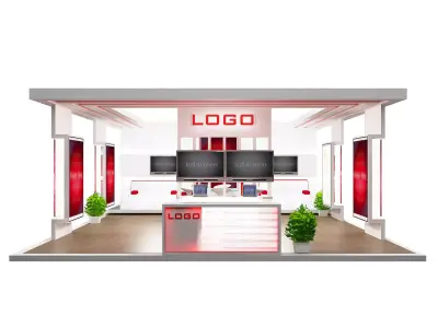Booth Exhibition Stand a48 3D model