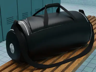 Sports Bag Low-poly 3D model