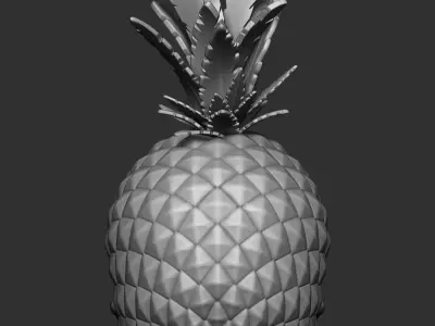 Pineapple skull 3D print model