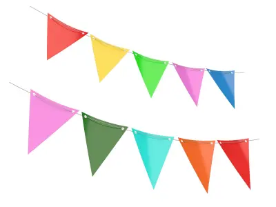 Fagnon Garland Banner 3D model