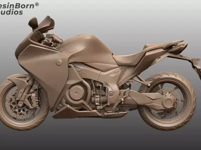 2019 Honda CRF 1000L Africa Twin ABS  3D print model