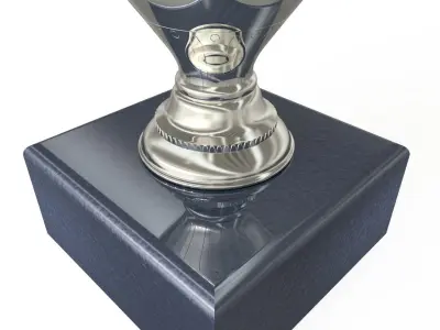 EURO 2020 European Football Championship Cup Low-poly 3D model