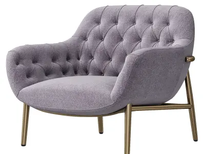 Luxury Armchair by Castello Lagravinese Low-poly 3D model
