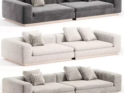 Minotti Riley 2 Seater Sofa Luxury Modern Furniture 3D model