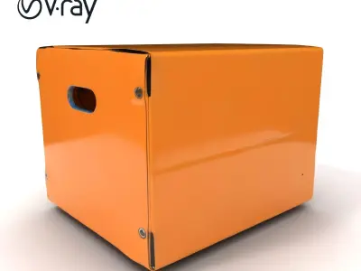 Cardboard Box D Model Pack Low-poly 3D model