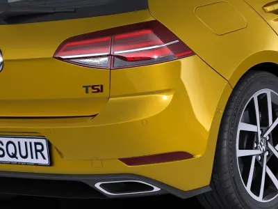 Volkswagen Golf R 2017 3D model