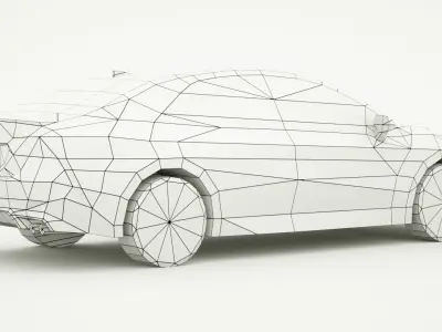 Toyota Camry XSE Hybrid 2023 Low-poly 3D model