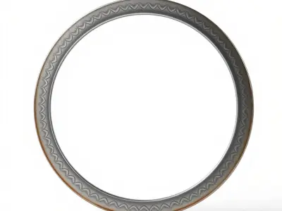 Decorative Frame Model Pack with Intricate Patterns Low-poly 3D model