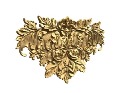 Classic carved decor ornament 476 3D print model purchase