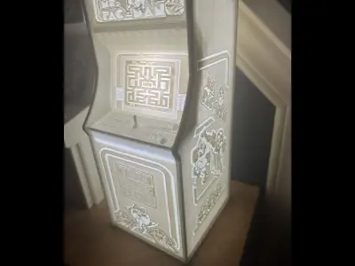 MS Pac-Man Arcade Cabinet with Lithophane 3D print model