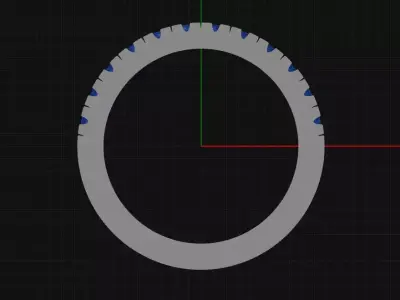 Wedding Ring 3D print model 38