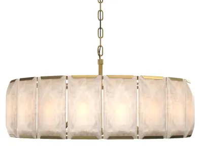 Harlow Calcite Round Chandelier 43in 3D model