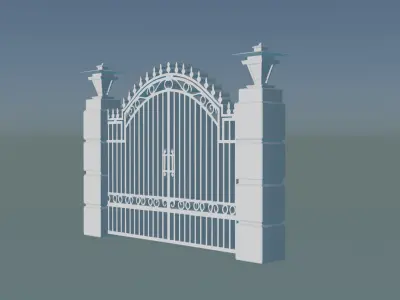 3D iron gate 3D print model