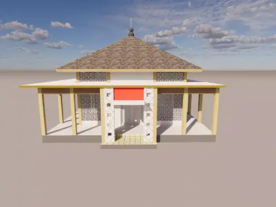 3D Model Mushola 3D model