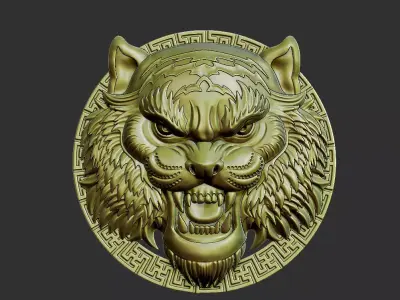 tiger head 3D print model