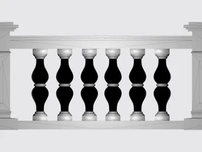 Contemporary 3D Balustrade Concepts 3D model