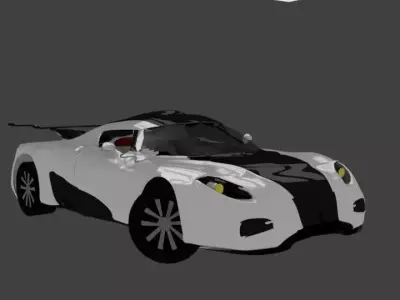 Koenigsegg One 1 Low-poly 3D model