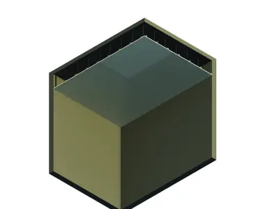 Ceiling box with wires in it 3D model
