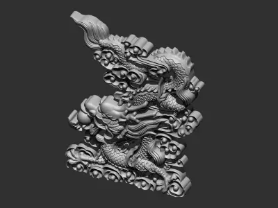 dragon statue of 3D print model