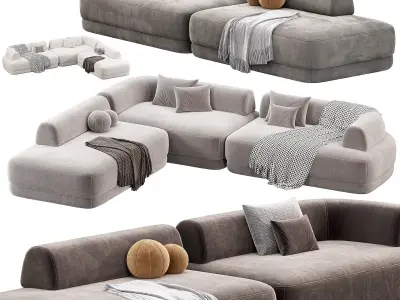 BUMPER Sectional sofa 3D model purchase
