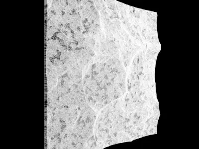 142-RockPanel piece of rock 3D model