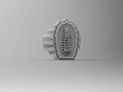 anillo virgen guadalupe  3D print model