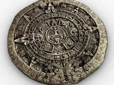 Maya Calendar Low-poly 3D model