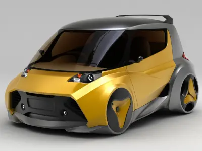 Kancil EV-4 Facelift 3D model